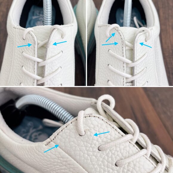 G/Fore Gallivanter Camo Sole Leather Golf Shoe G4MF23EF02 Size 13 White Blue - Picture 10 of 16